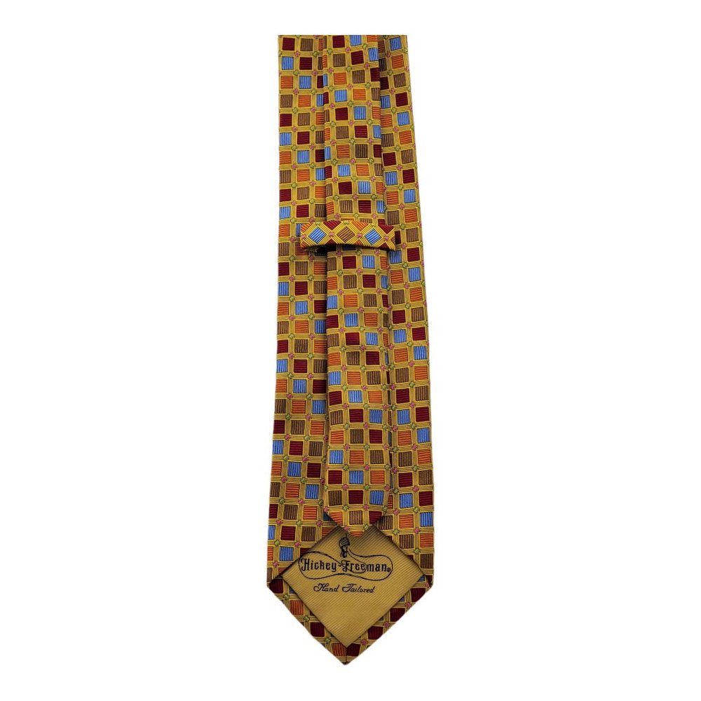 Hickey Freeman Checkered Multicolor Pattern 100% … - image 2